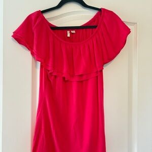 Hot Pink Off Shoulder Top